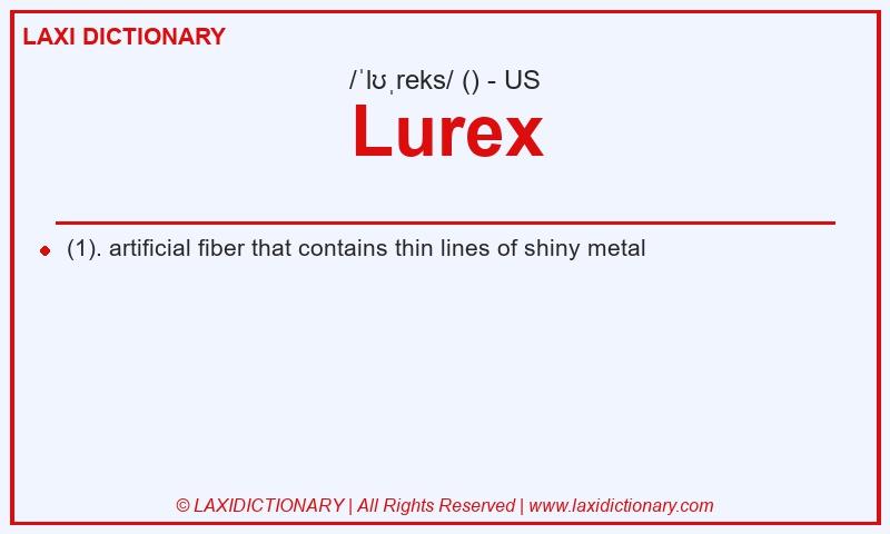 Definition Lurex in American English