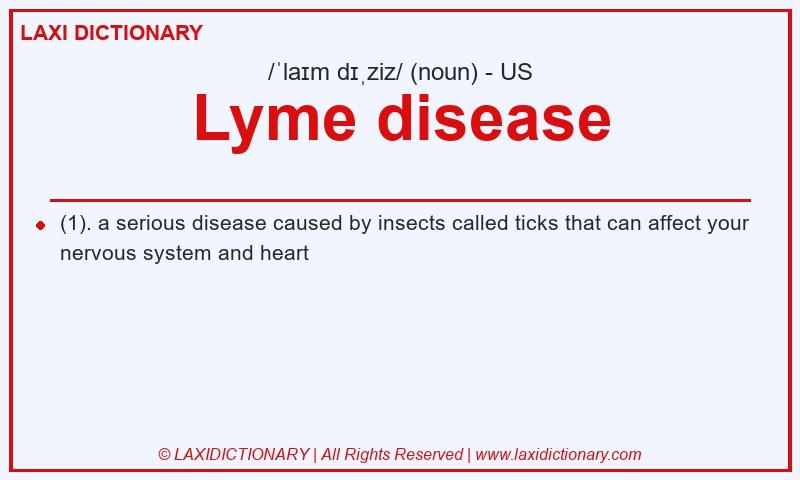 Definition Lyme disease in American English