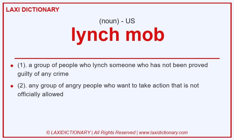 Definition lynch mob in American English