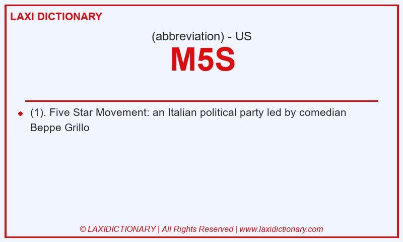 Definition M5S in American English