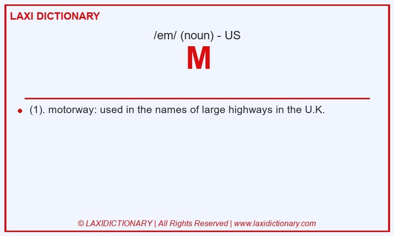 Definition M in American English
