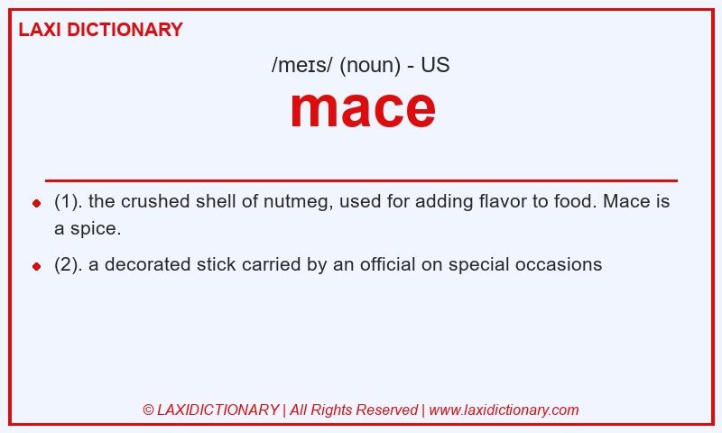 Definition mace in American English
