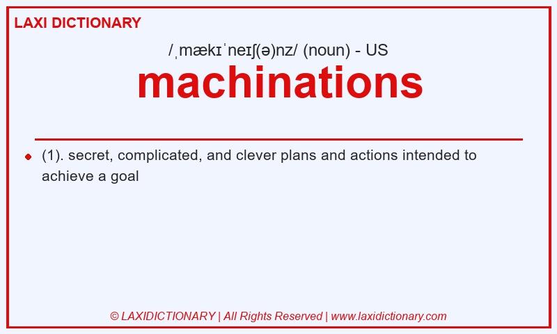 Definition machinations in American English