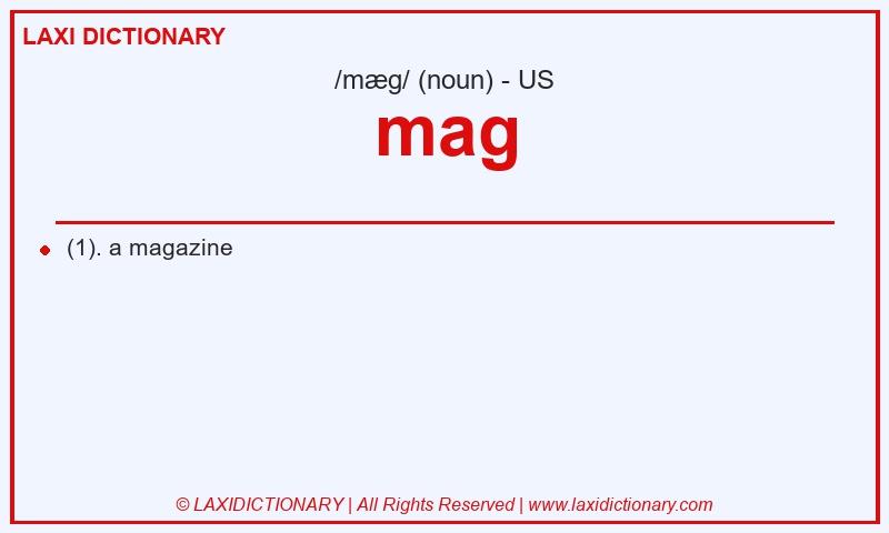 Definition mag in American English