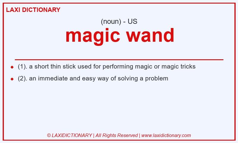 Definition magic wand in American English