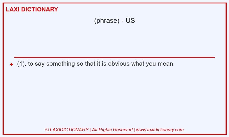 Definition  in American English