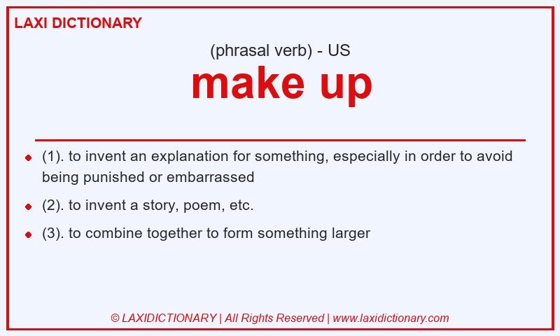 Definition make up in American English