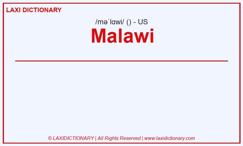 Definition Malawi in American English