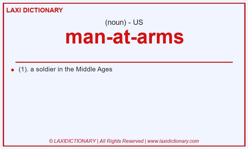 Definition man-at-arms in American English