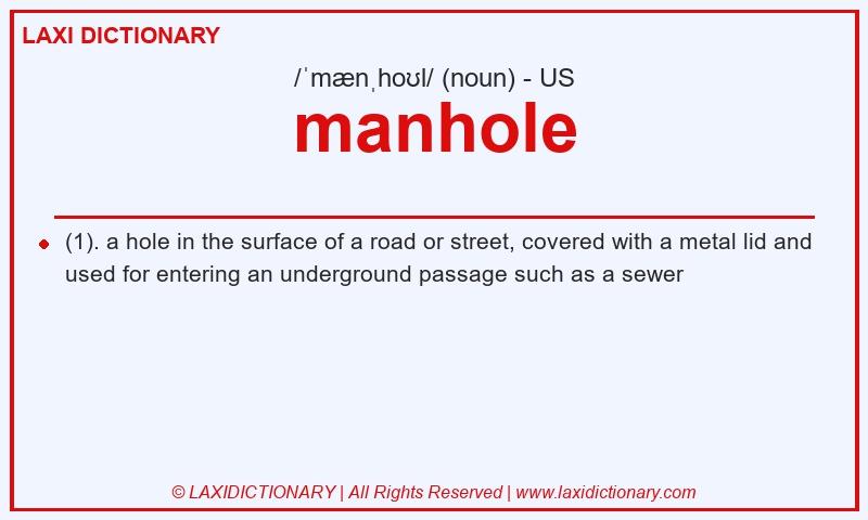 Definition manhole in American English