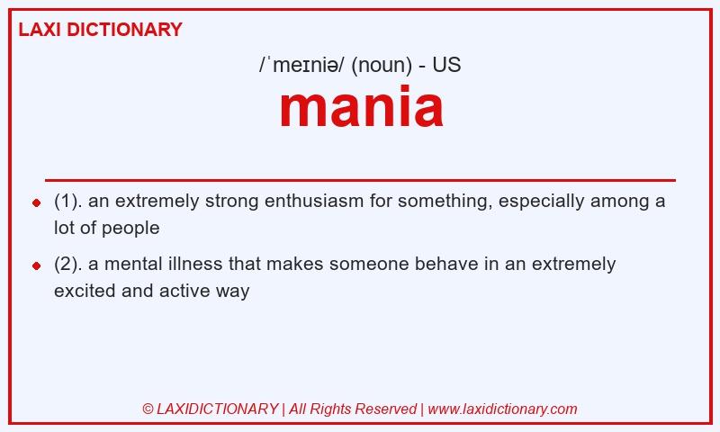 Definition mania in American English