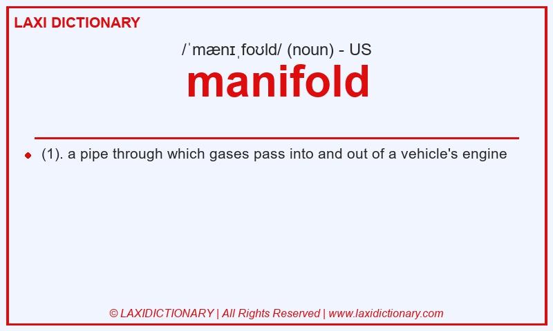 Definition manifold in American English