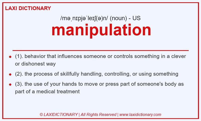 Definition manipulation in American English