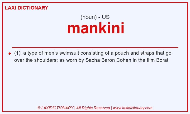 Definition mankini in American English