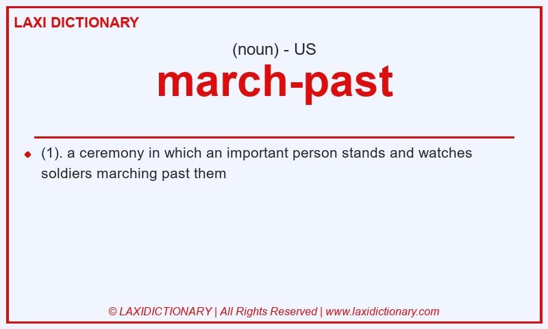 Definition march-past in American English