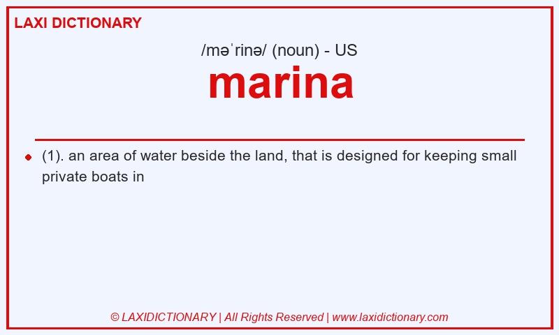 Definition marina in American English