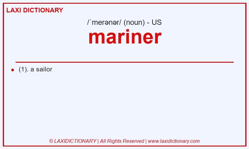 Definition mariner in American English