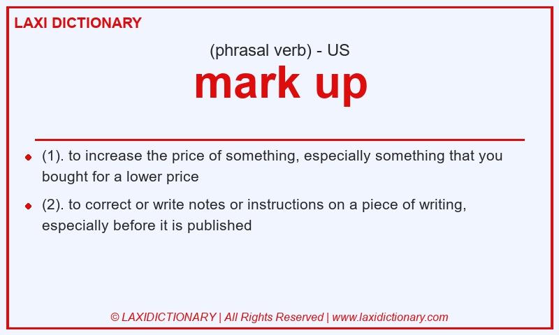 Definition mark up in American English