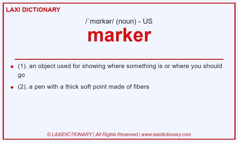 Definition marker in American English