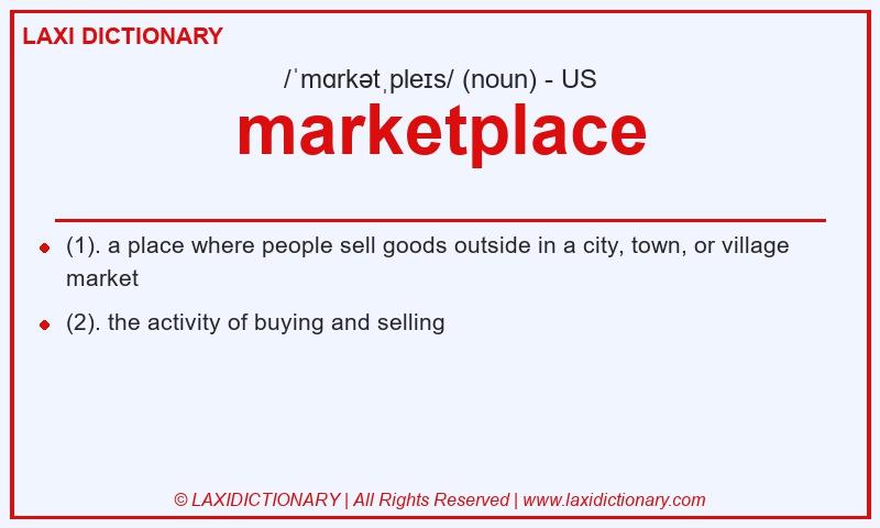 Definition marketplace in American English