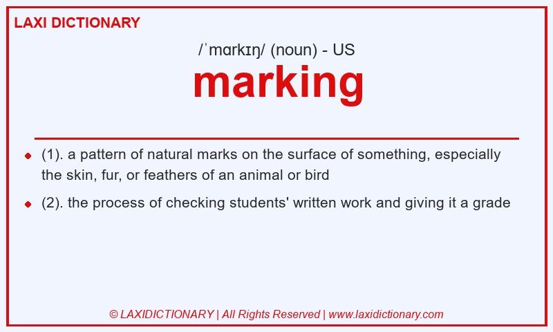 Definition marking in American English