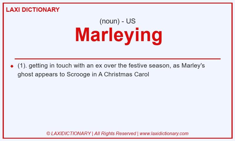 Definition Marleying in American English