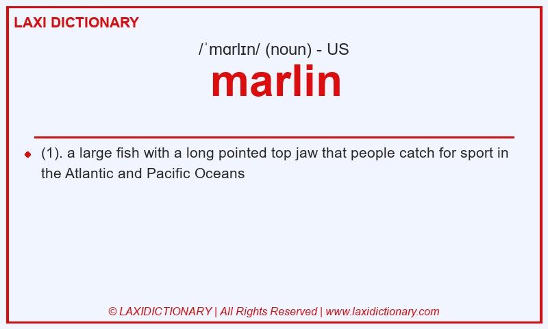 Definition marlin in American English