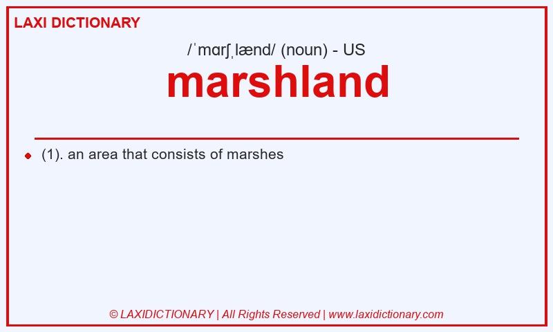 Definition marshland in American English