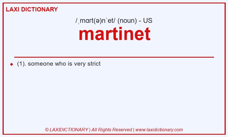Definition martinet in American English