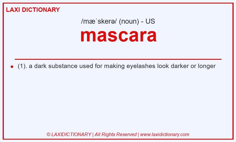 Definition mascara in American English