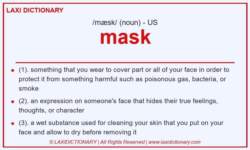 Definition mask in American English