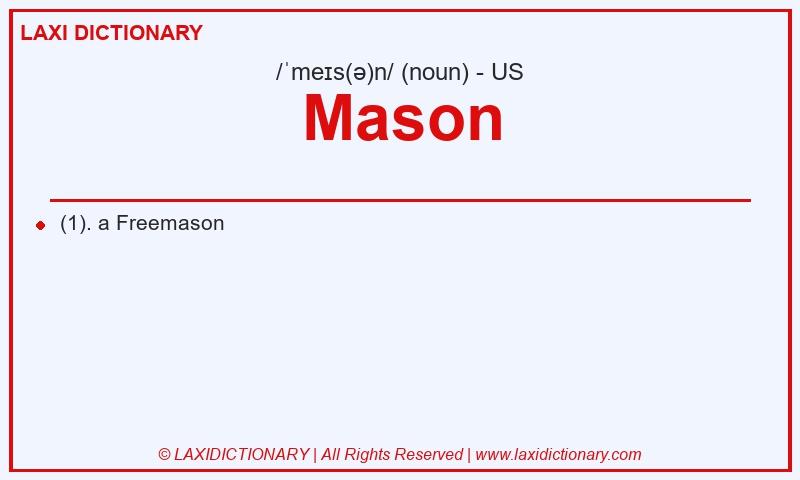 Definition Mason in American English