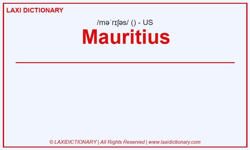 Definition Mauritius in American English