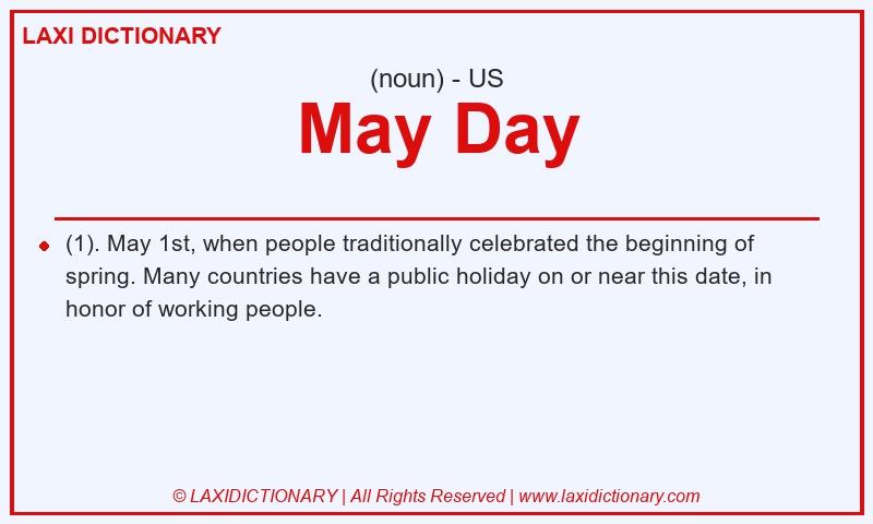 Definition May Day in American English