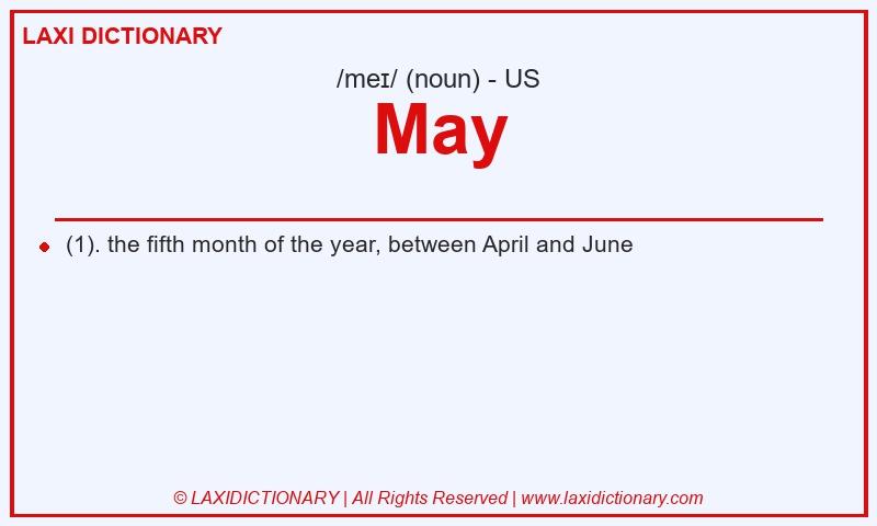 Definition May in American English