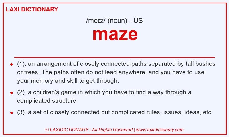 Definition maze in American English