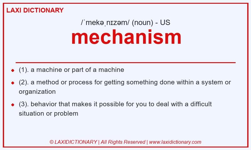 Definition mechanism in American English