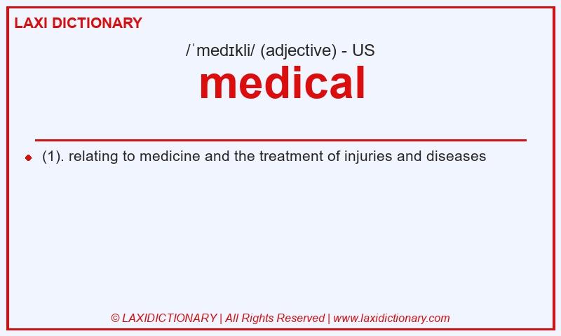 Definition medical in American English