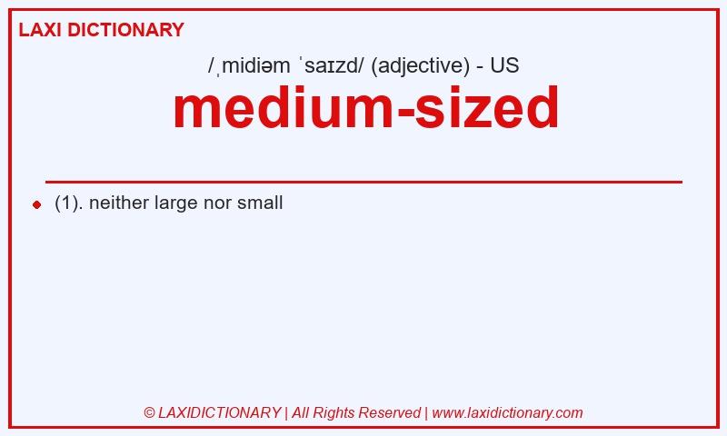 Definition medium-sized in American English