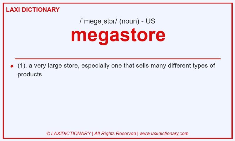 Definition megastore in American English