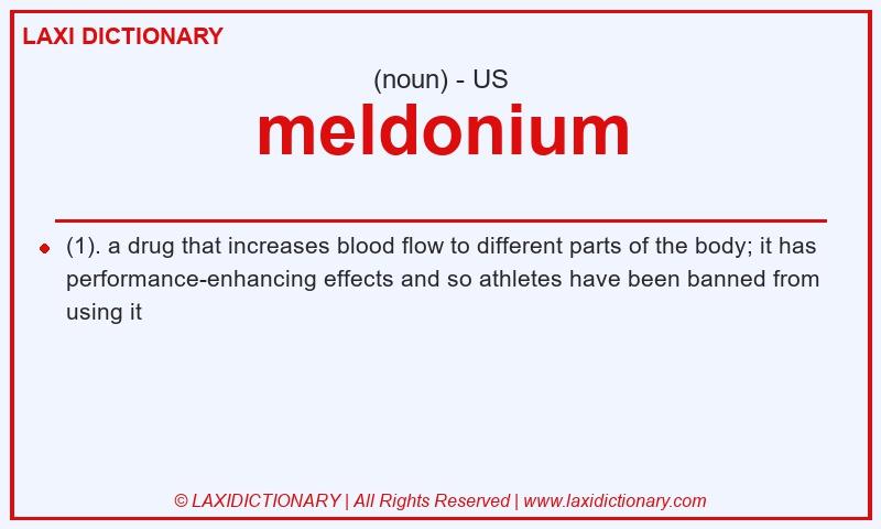 Definition meldonium in American English