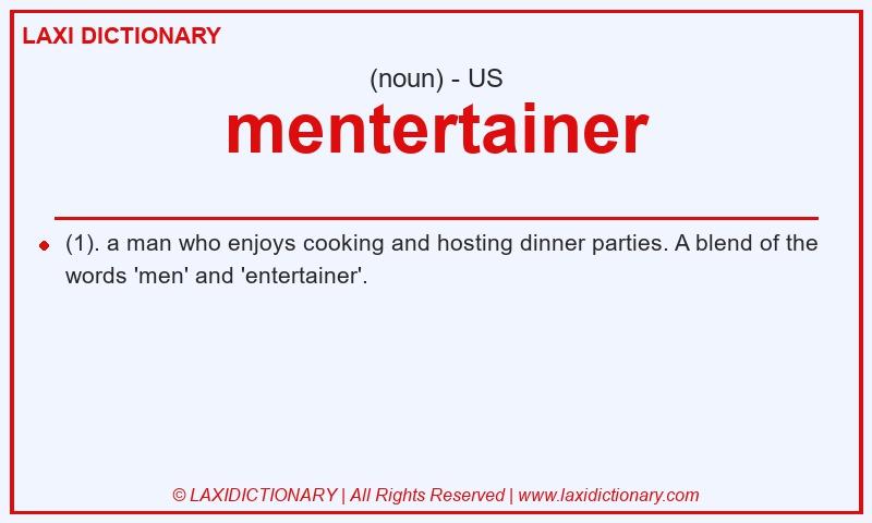 Definition mentertainer in American English
