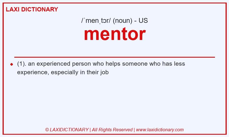 Definition mentor in American English