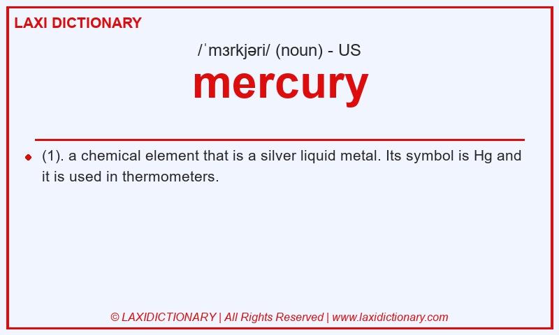 Definition mercury in American English