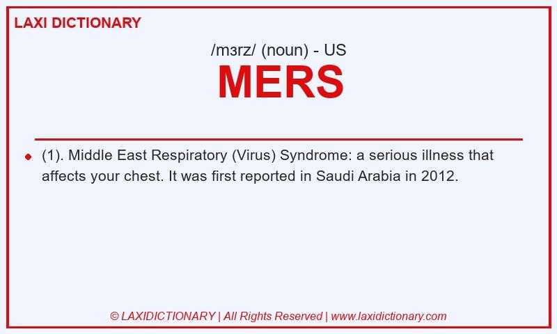 Definition MERS in American English