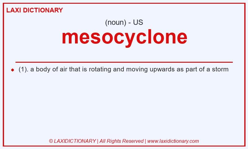 Definition mesocyclone in American English