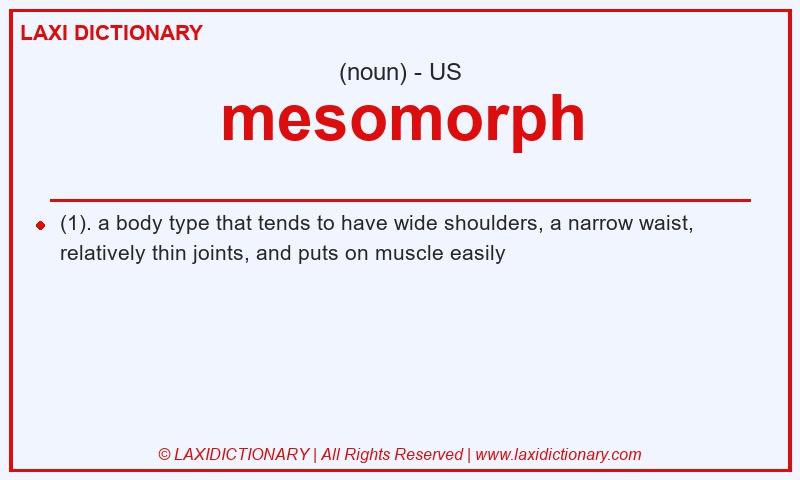 Definition mesomorph in American English