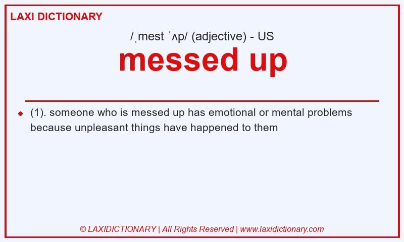Definition messed up in American English