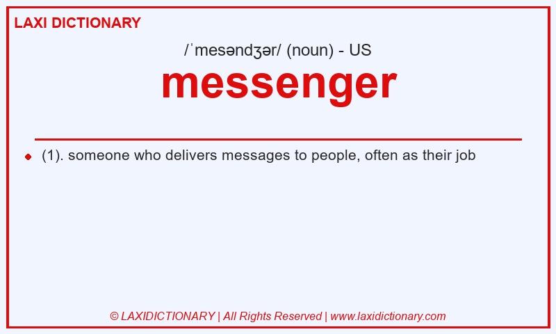 Definition messenger in American English