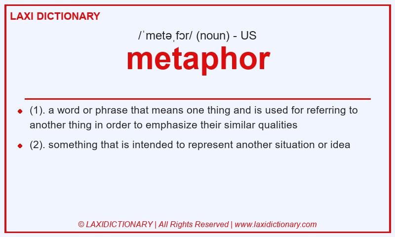 Definition metaphor in American English